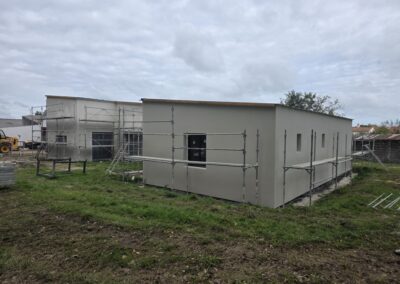 Enduits finition gratté "thermolook" avec sous-couche "fondisol"