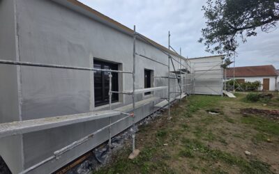 Enduits finition gratté « thermolook » avec sous-couche « fondisol »