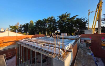 Élévation en cours + plancher sur cette maison aux Sables d&rsquo;Olonnes.